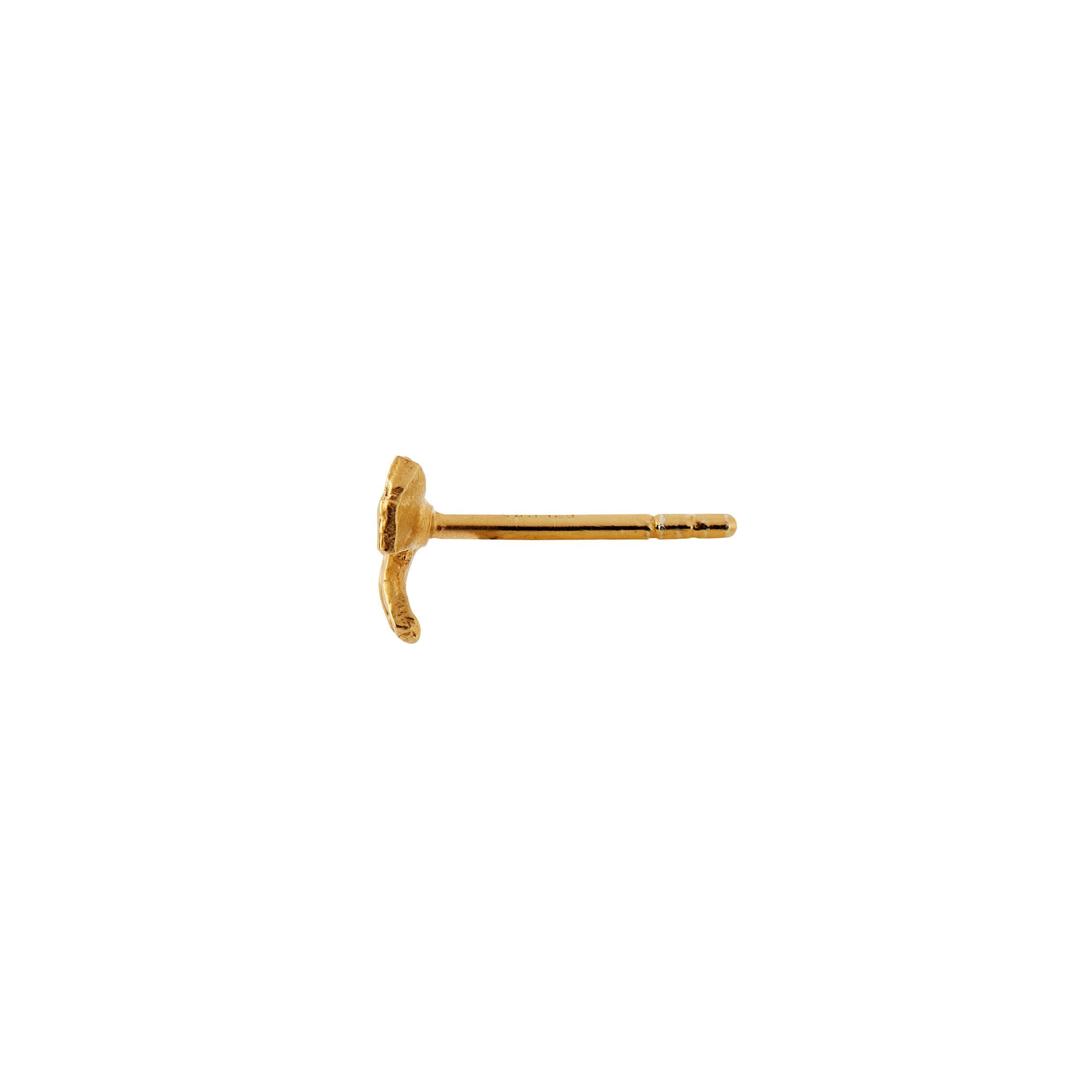 Petit Bow ørering - forgyldt